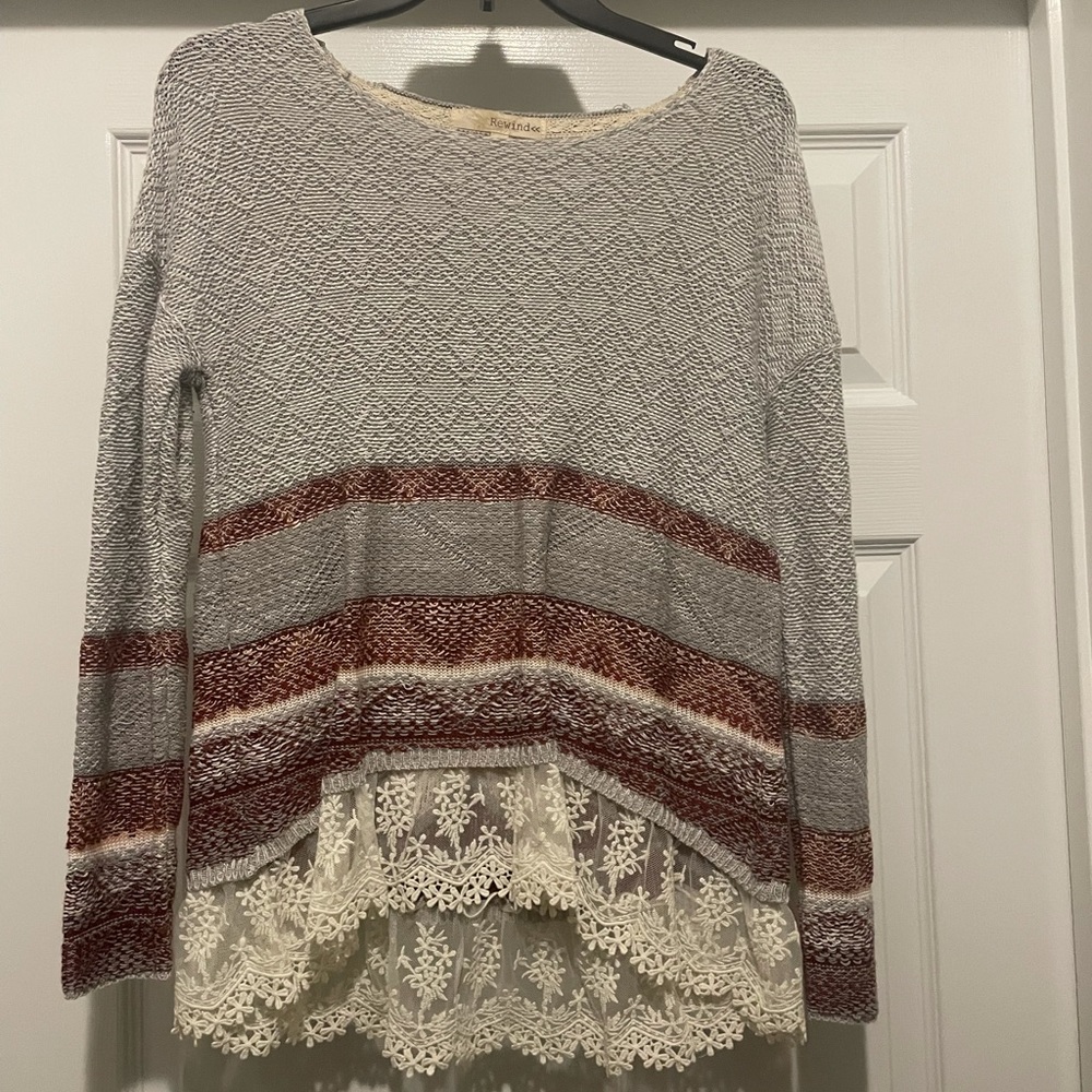 Sweater with Lace